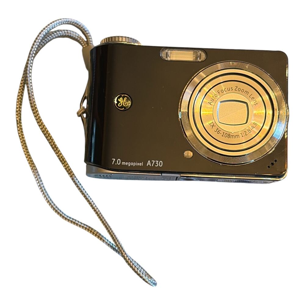 GE A730 7.0MP Digital Camera Black 3x Zoom Y2K Aesthetic DigiCam